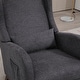 preview thumbnail 55 of 59, High back Upholstered Accent Rocking Chair Nursery Chair With Retractable Footrest