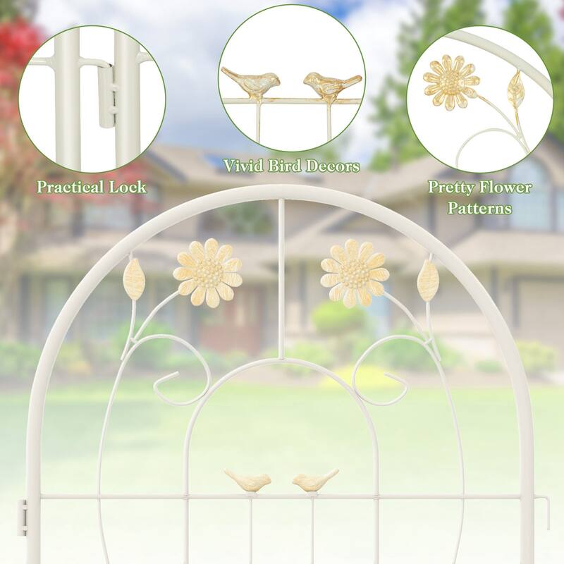 Costway 2 Pack Rustproof Metal Garden Trellis 71" x 20" Wire Lattice - See Details