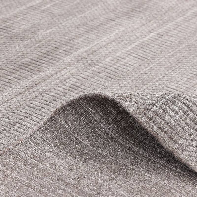 Overton Handmade Modern Contemporary Striped Area Rug