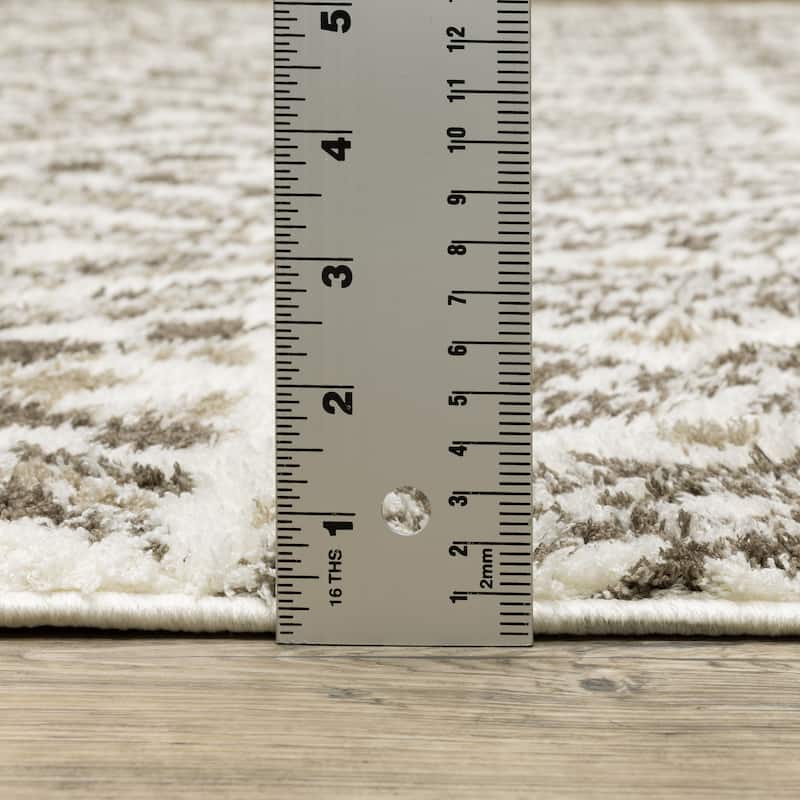 Paige Updated Lodge Brown/Beige Area Rug