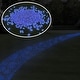 preview thumbnail 1 of 6, Solar Garden Stones - Glow in the Dark Pathway Pebble Lights by Pure Garden Blue - 500