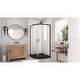 preview thumbnail 68 of 69, DreamLine Prime 38 in. x 38 in. x 74 3/4 in. Sliding Shower Enclosure and Shower Base Kit - 38" x 38"
