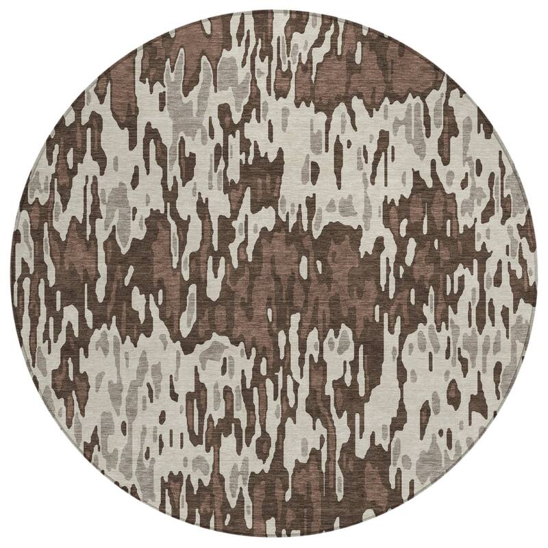 HomeRoots Striped Transitional Rectangle Outdoor Rug