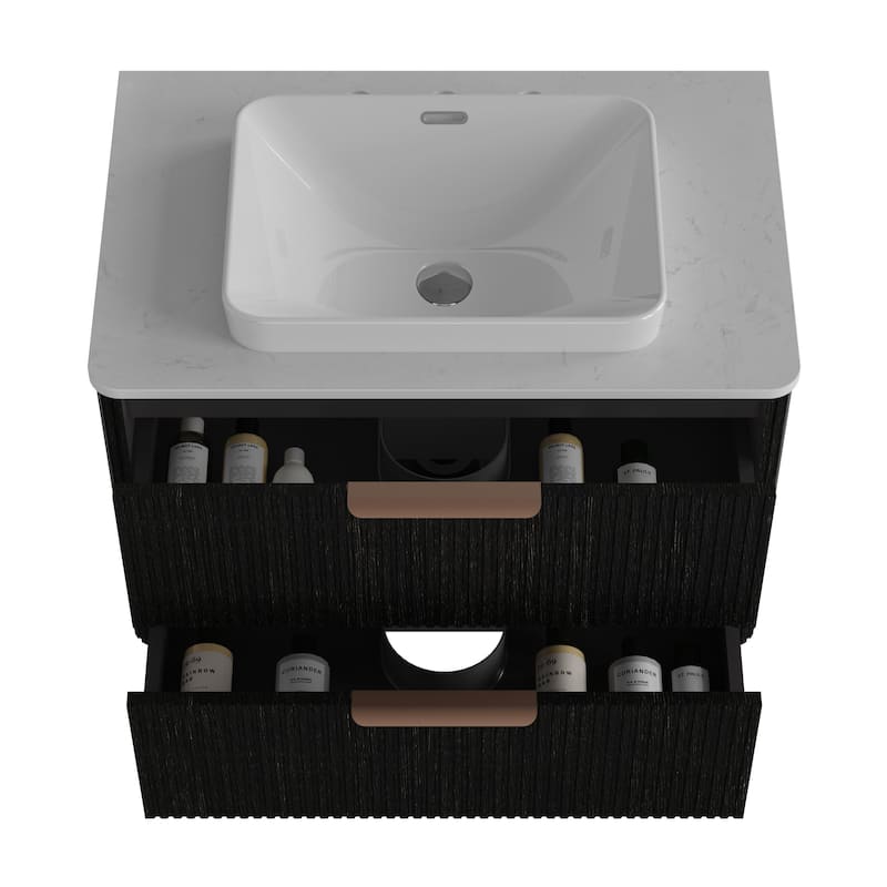 Freestanding Bathroom Vanity with Ceramic Sink