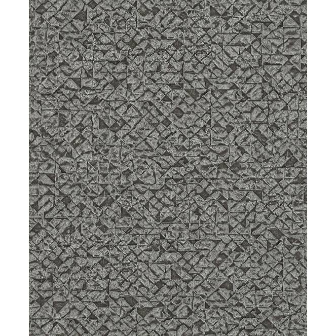 Advantage Arbus Black Geo Wallpaper - Grey