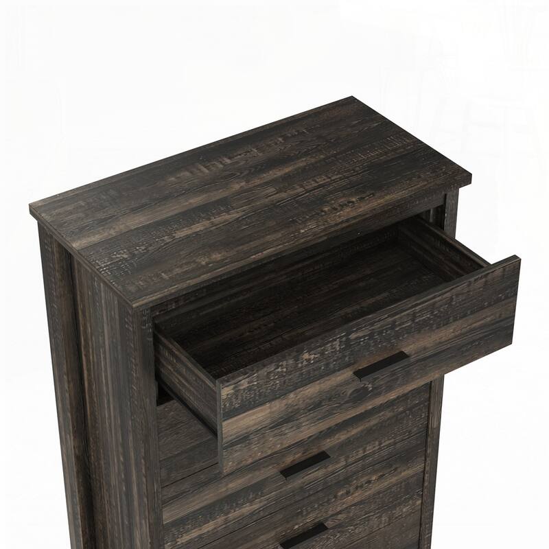 Wooden Bed Frame with Storage Headboard and Charging Station Bedroom Sets