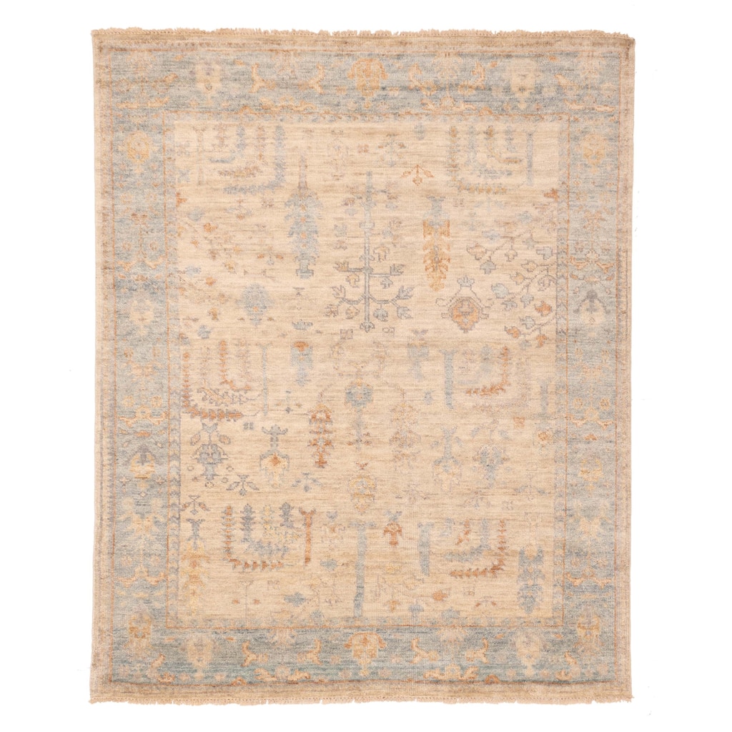 ECARPETGALLERY Hand-knotted Jules Serapi Beige Wool Rug - 7'11 x 9'9