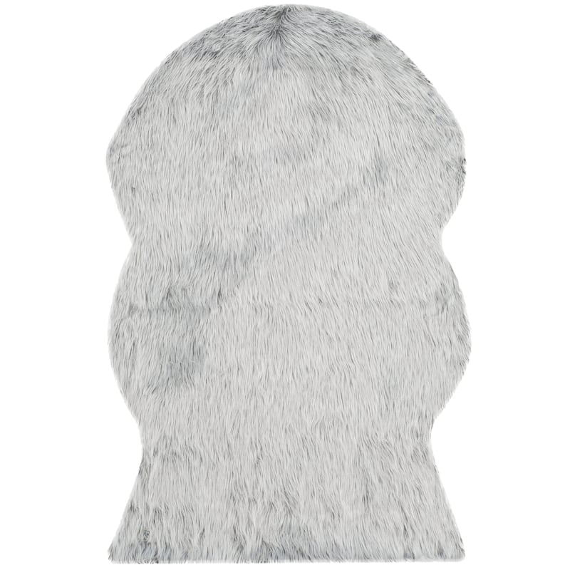 SAFAVIEH Faux Sheep Radena Christen Shag Solid Rug