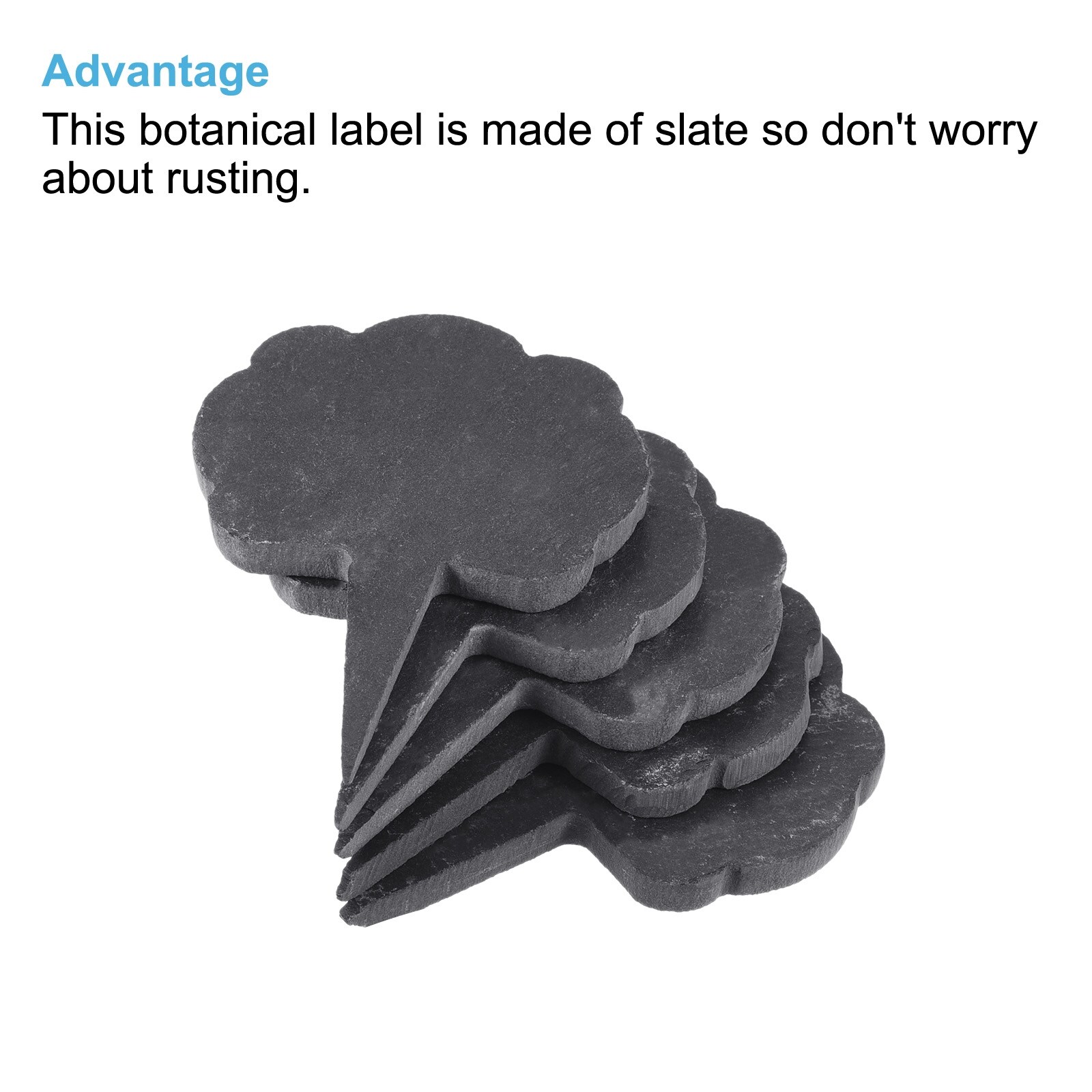 Plant Labels with Pen, Slate Cloud Shape Marker Tags for Garden