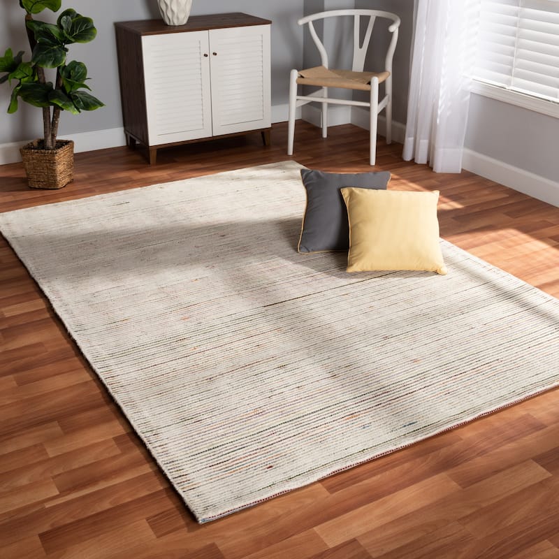 Finsbury Modern and Contemporary Hand-Tufted Wool Blend Area Rug - 5' x 8'/Surplus