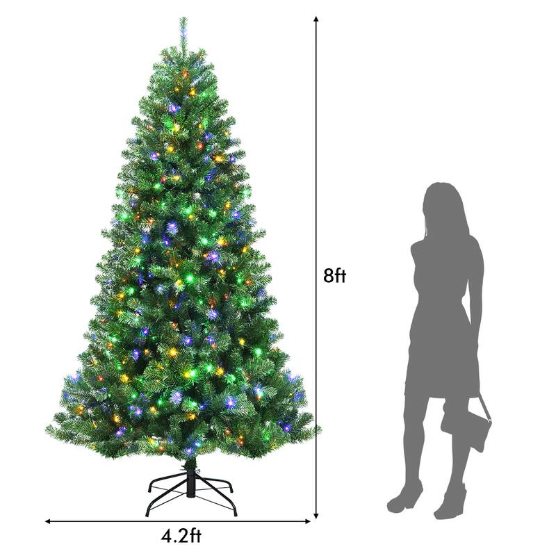 Artificial Christmas Tree with Remote Control and 9 Lighting Modes