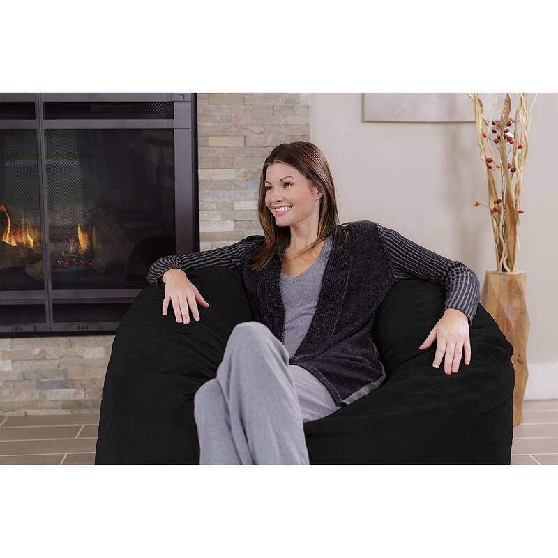 Bean Bag Chair 4-foot Memory Foam Removable Cover Bean Bags