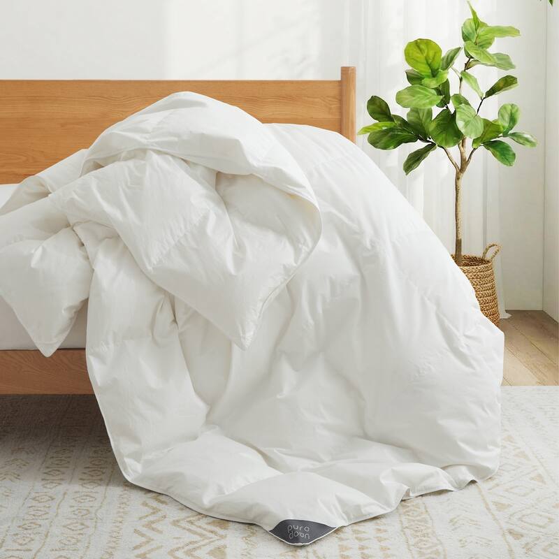 Luxurious 800 Fill Power 100% Organic Cotton 90% Down Comforter Duvet Insert