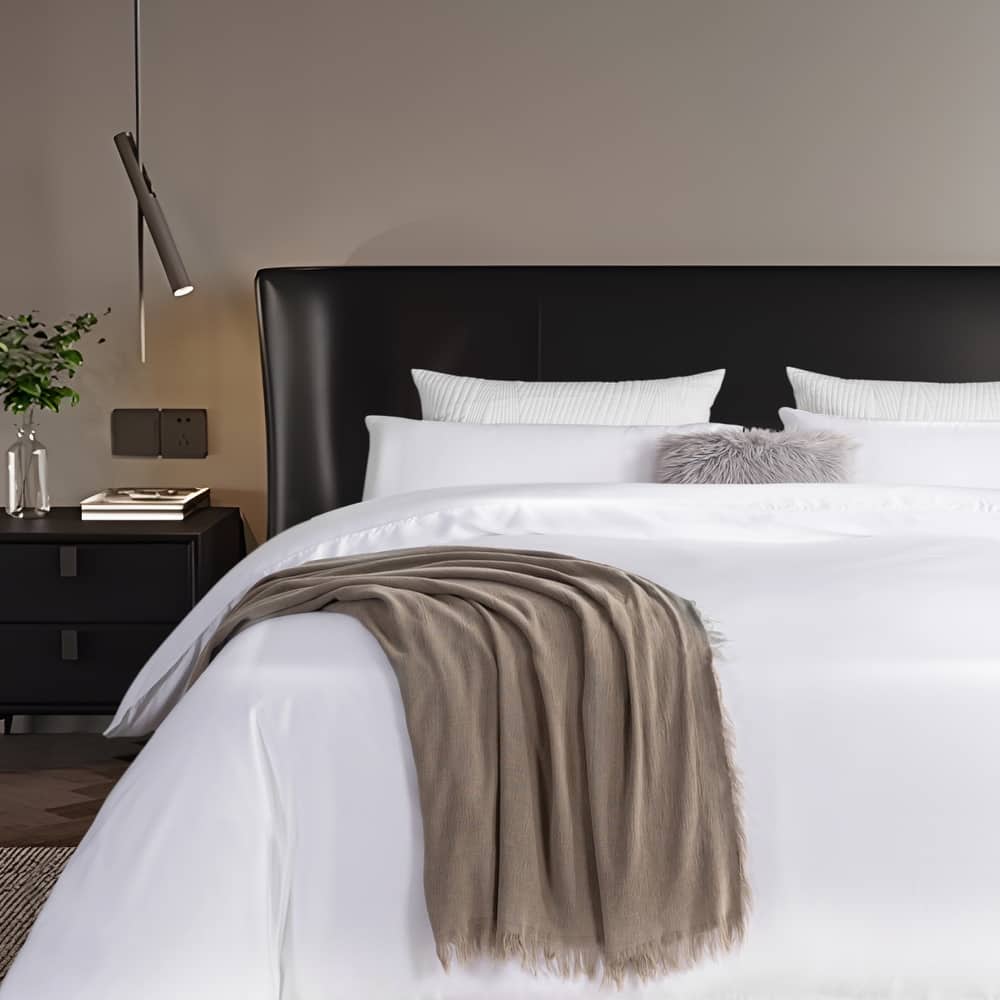 100% Tencel Cooling Duvet Cover Set, Silky Smooth & Breathable Lyocell