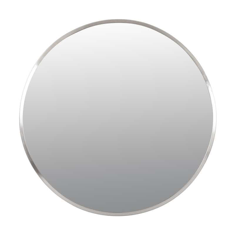 Varaluz Cottage Round Wall Mirror - Brushed Nickel