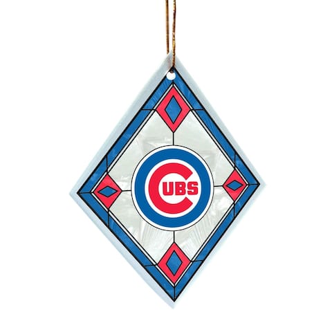 Chicago Cubs Art Glass Ornament