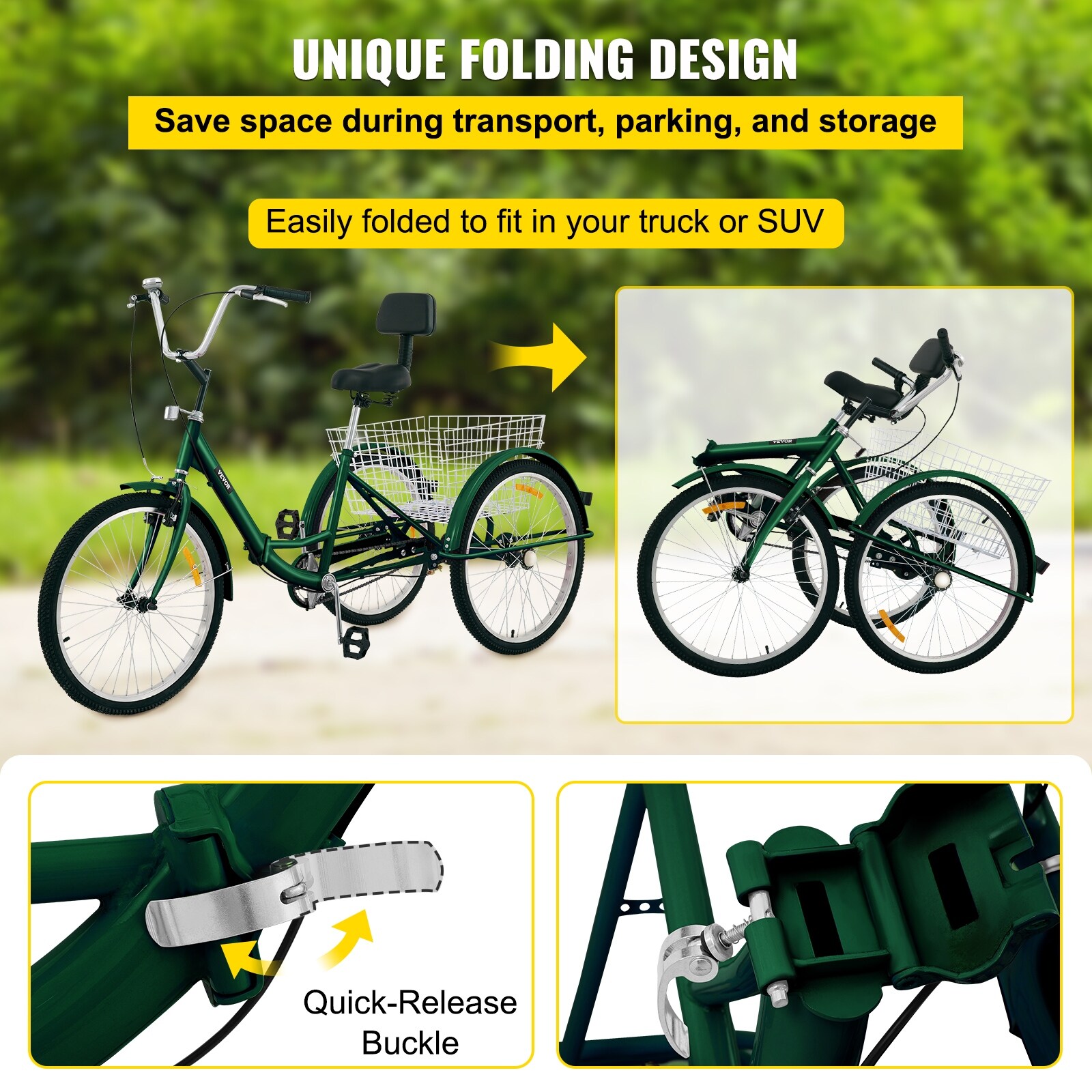 3 wheel folding bikes for sales adults
