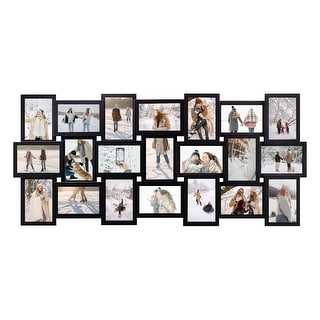 HELLO LAURA Modern Plastic 21 Piece Wall Hanging Family Photo Frame Wall Set