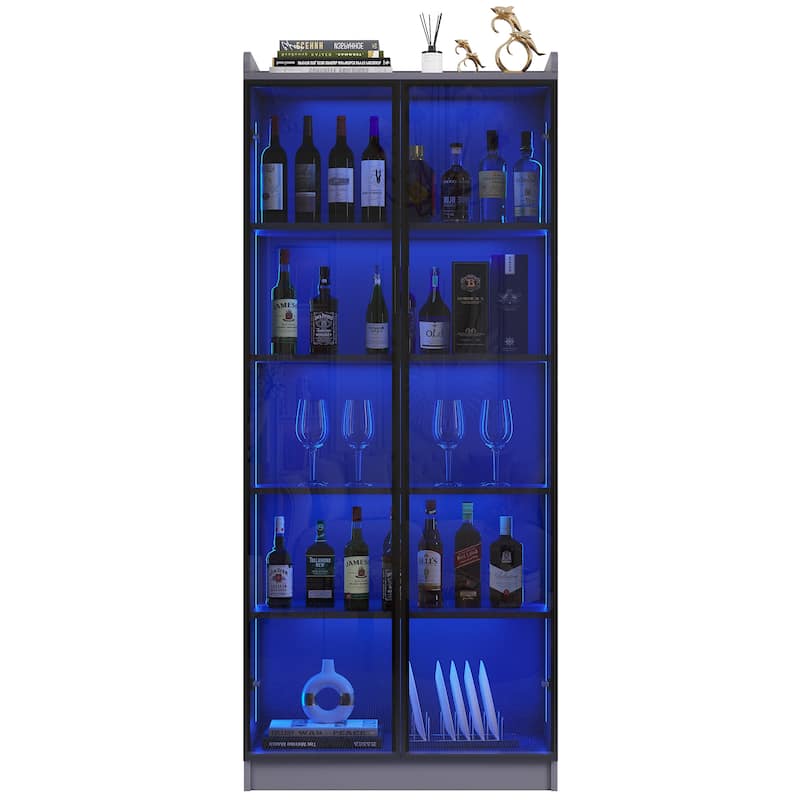 Dining Cabinet with LED light