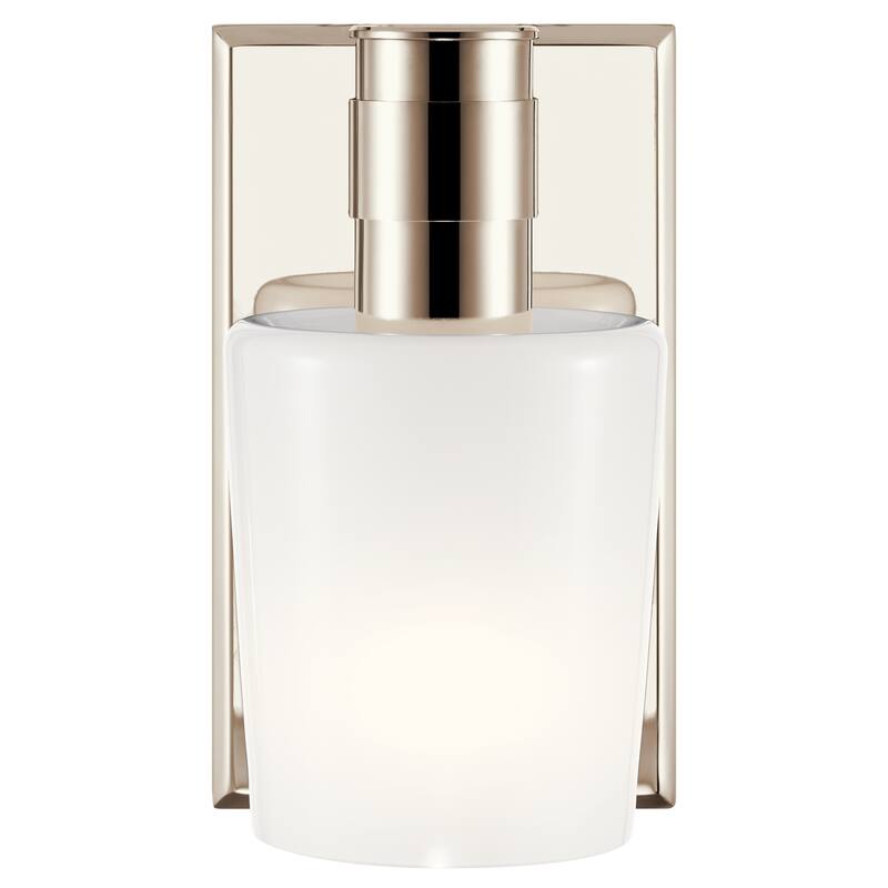 Adani 1-Light Wall Sconce with Opal Glass Shade