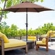 preview thumbnail 5 of 111, Autlaycil 7.5FT Patio Umbrella with Tilt and Crank COFFEE