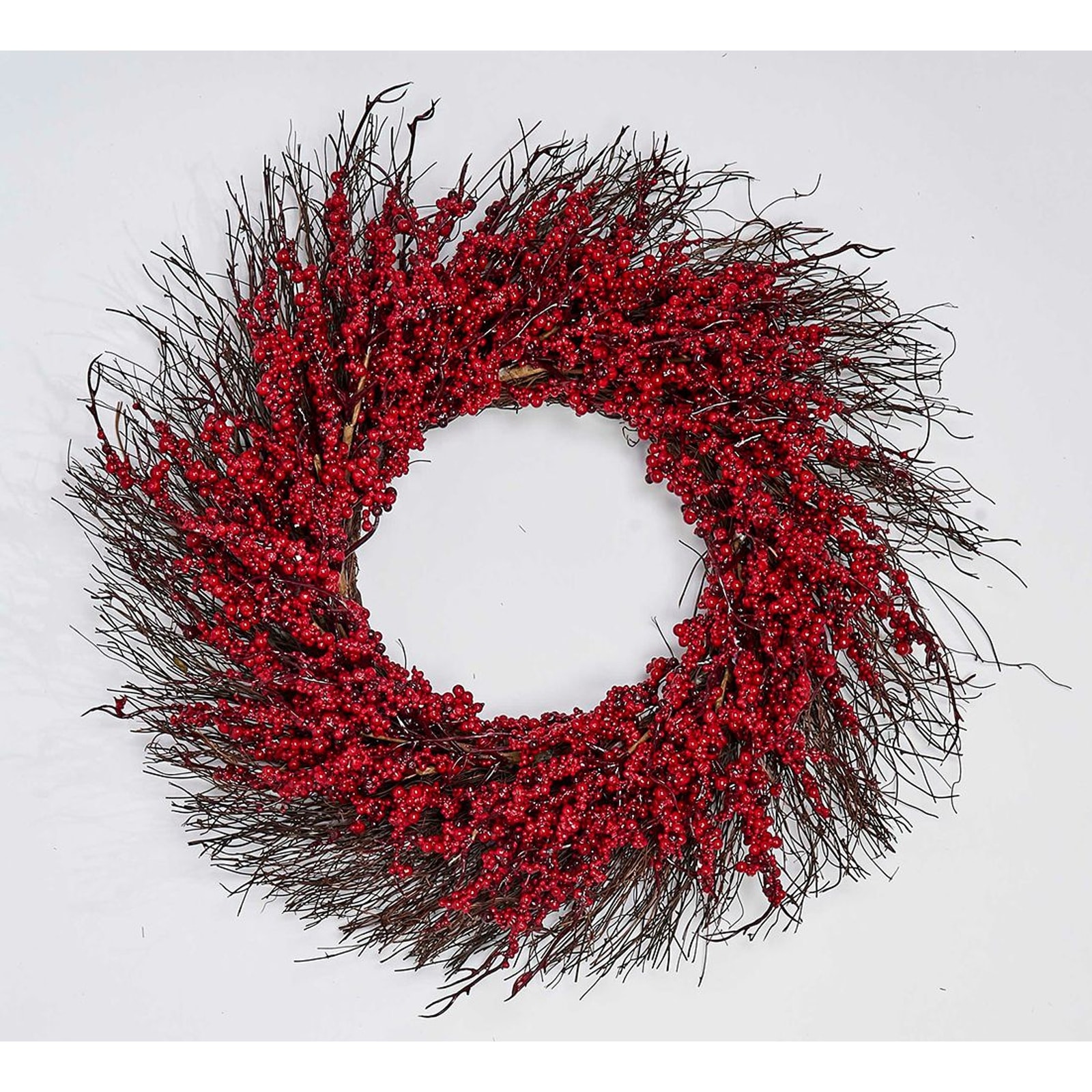 22" Berry Wreath on Twig - Multicolor