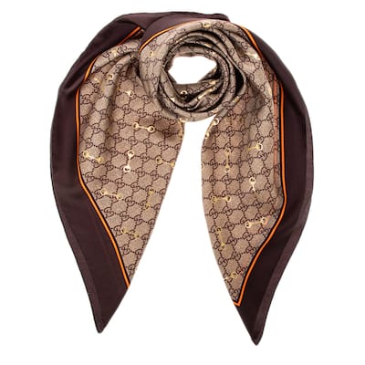 Gucci Printed Silk Scarf