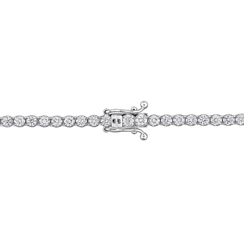 Miadora 14k White Gold Diamond Necklace 18.5" to 36"