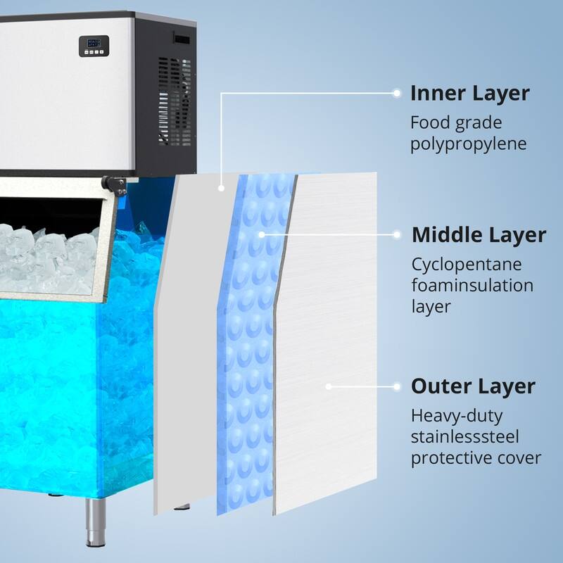 Ice Maker Machine, 350 lbs/Day
