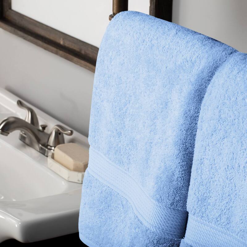 Superior Egyptian Cotton Pile Heavyweight Bath Towel Set of 2