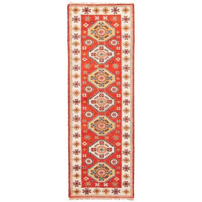 ECARPETGALLERY Hand-knotted Royal Kazak Copper Wool Rug - 2'9 x 8'2