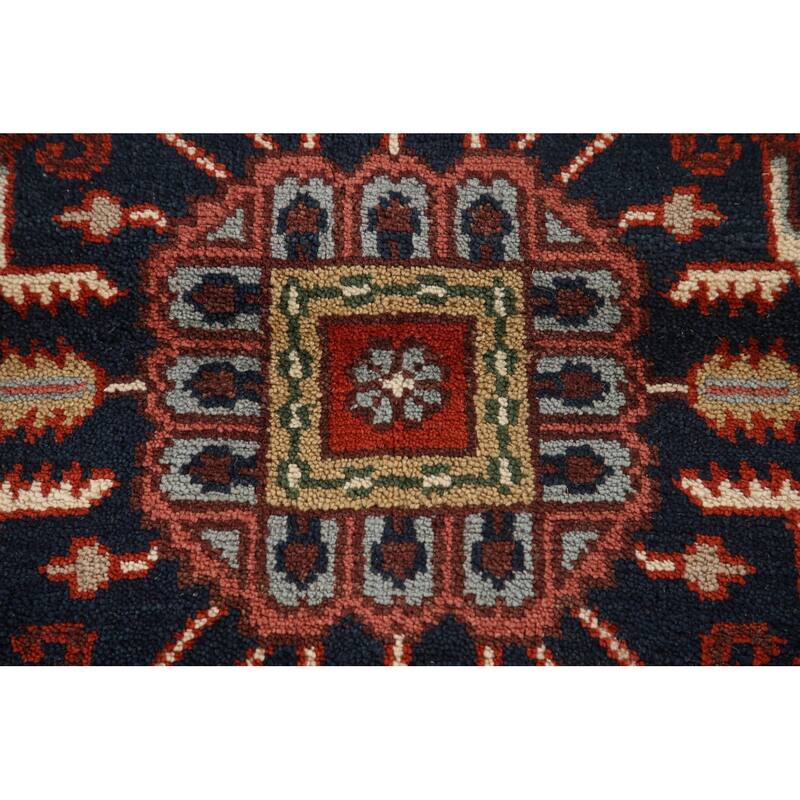 Orange Heriz Serapi Area Rug Handmade Transitional Wool Carpet - 8'11"x 11'8"