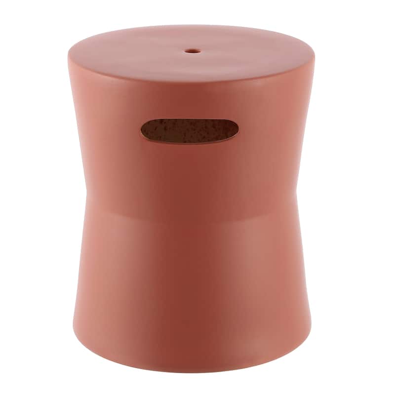 SAFAVIEH Fronie Ceramic Decorative Garden Stool (Fully Assembled) - Terracotta