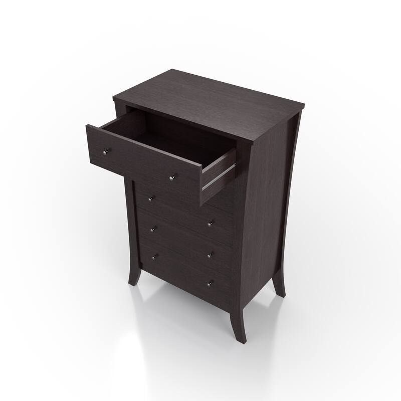 Vem Transitional Espresso 5-Drawer Vertical Chest by Furniture of America