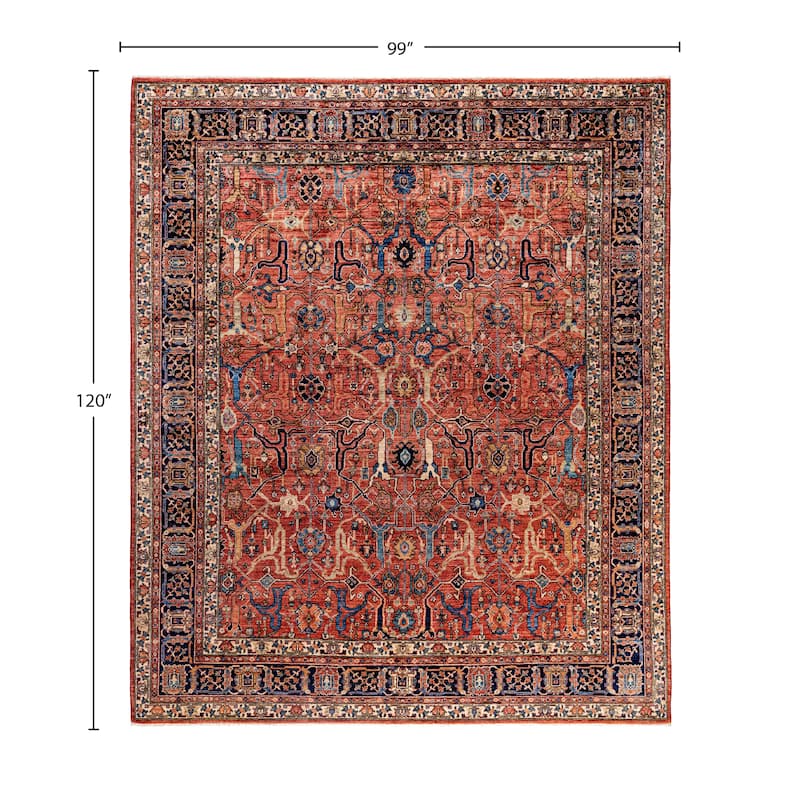 Serapi One-of-a-Kind Hand-Knotted Area Rug - Red - 8' 3" x 10' 0"