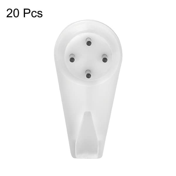 22lbs Hardwall Hanger Wall Mount Nonmark Hook Picture Hangers, 20 Pcs