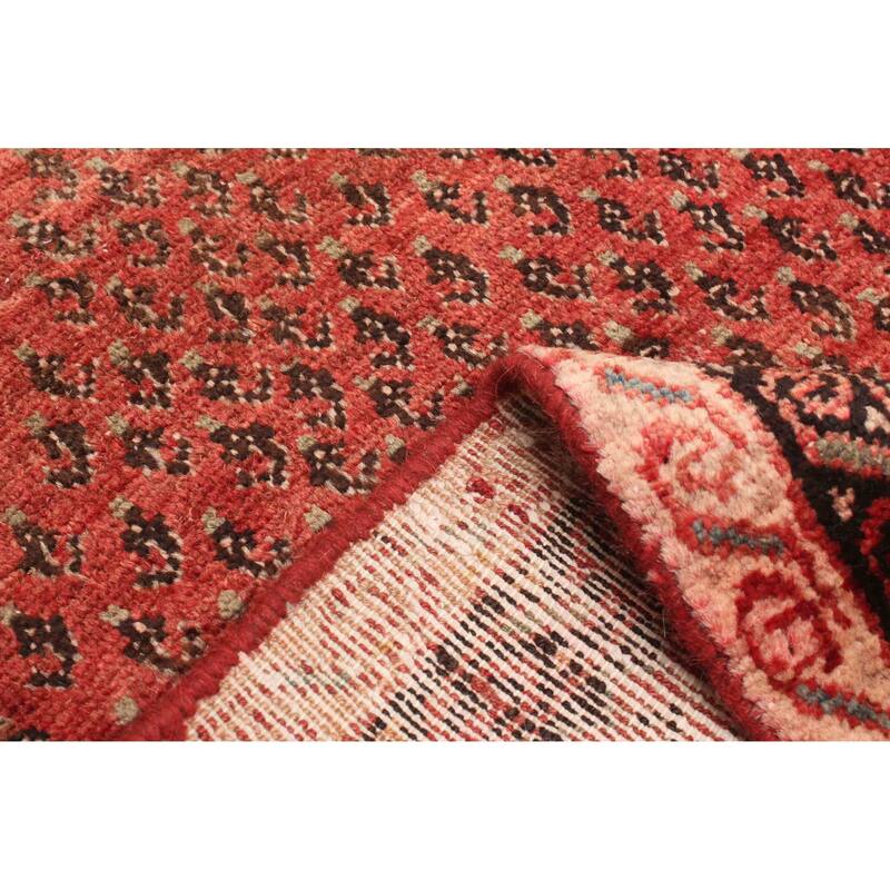 ECARPETGALLERY Hand-knotted Andelz Red Wool Rug - 2'6 x 6'1