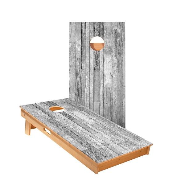 slide 2 of 5, Light Small Panel Wood Cornhole Boards NO Bags - Add Board Lights