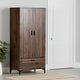 preview thumbnail 14 of 15, South Shore Musano Armoire Natural Walnut