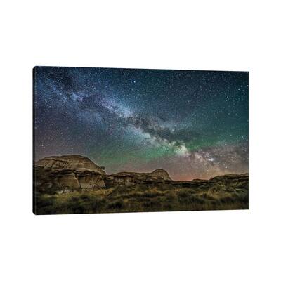 iCanvas "The Summer Milky Way Rising Above Dinosaur Provincial Park, Alberta, Canada." by Alan Dyer Canvas Print