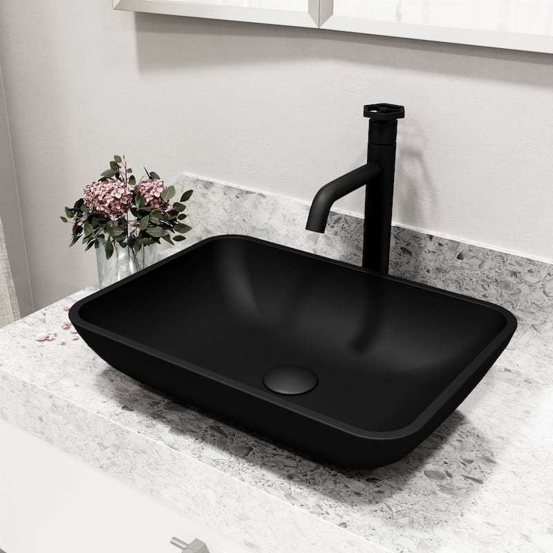 VIGO Ruxton 12" H Single Handle Single Hole Bathroom Vessel Faucet