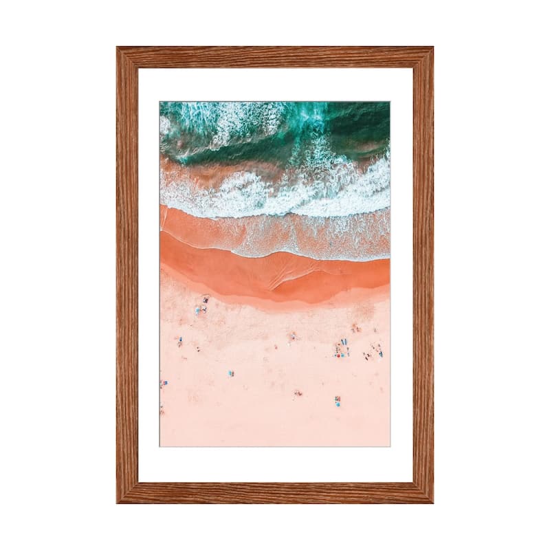 iCanvas "Bondi Beach II" by Radu Bercan PFA - Walnut - 32x24x1