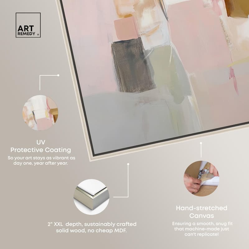 Apricot Cream I Canvas by Art Remedy