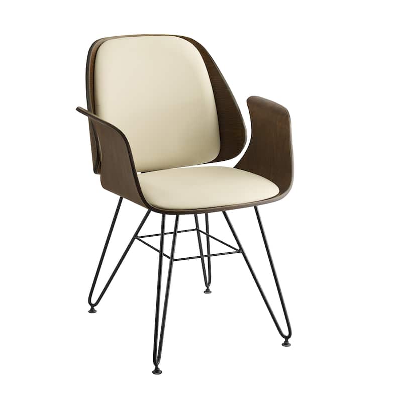 Corvus Marsala Industrial Mid-Century Accent Chair - Beige