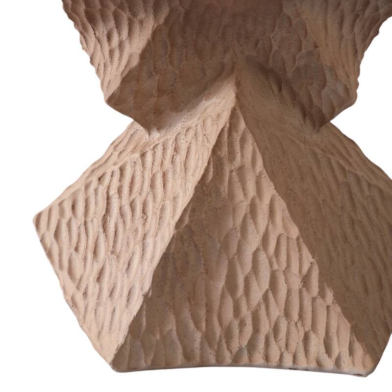 Polyresin Sculptures Faceted Abstract Design (Set of 2) - 19/14" Brown - 6.5" x 6" x 18.5"