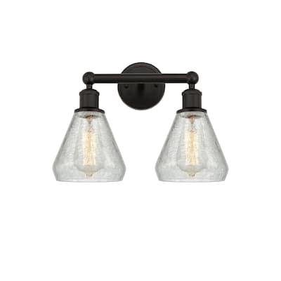 Innovations Lighting 616-2W-13-15 Conesus Vanity Conesus 2 Light 15"
