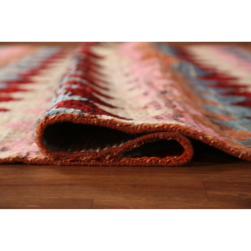 Tribal / Trellis Moroccan Oriental Area Rug Handmade Wool Carpet - 6'7" x 10'4"