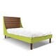 preview thumbnail 17 of 15, Taylor & Olive Gilia Wood Full Panel Bed Walnut Finish - Green