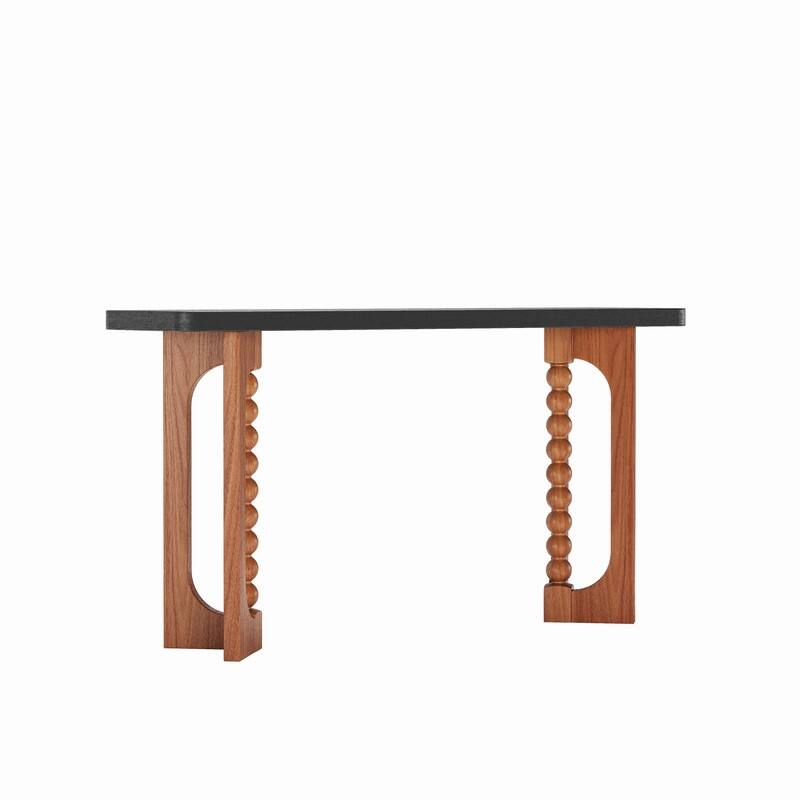 59 Inch Narrow Console Table, Wood Sofa Table Behind Couch Table for Hallway, Living Room