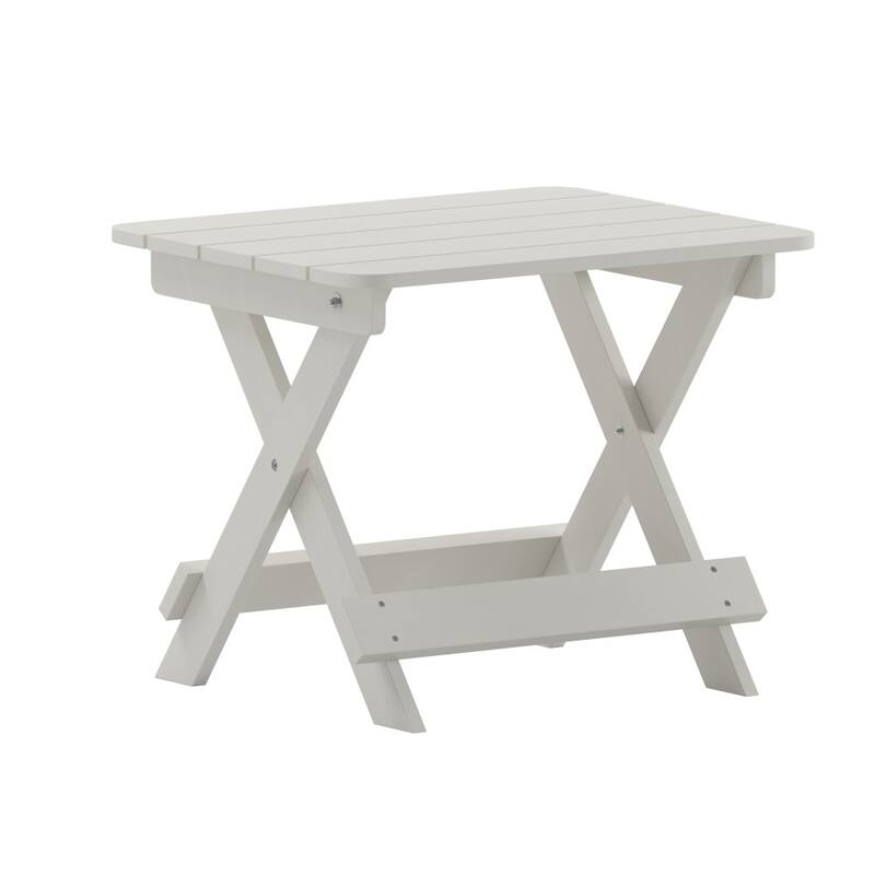 Commercial Grade All-Weather Portable Folding Adirondack Side Table